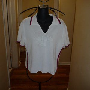 ESCADA VINTAGE WOMEN GOLF /TENNIS T SHIRT NEVER WORN MADE IN ITALY